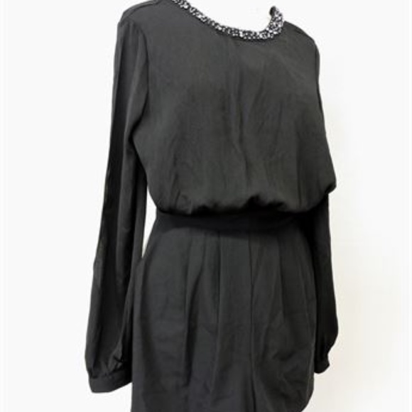 Guess - Beaded V-Back Romper - Picture 2 of 7